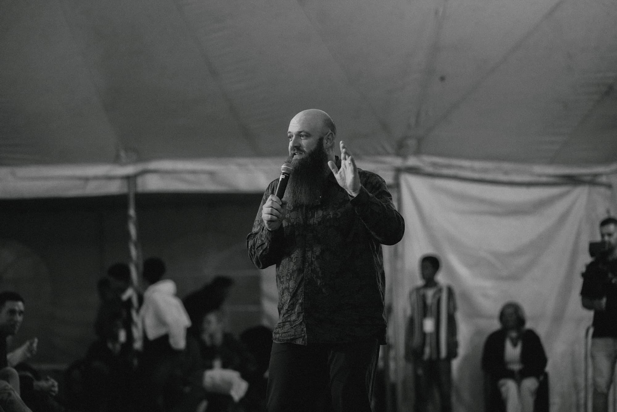 Preaching in the tent